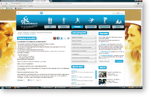 Image de la page du site de la FFHB sur la formation des animateurs de handball